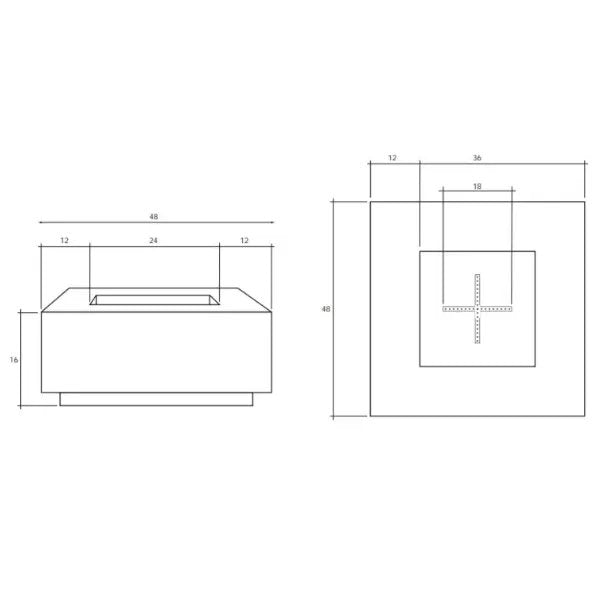 Load image into Gallery viewer, Prism Hardscapes Tavola III Gas Fire Table
