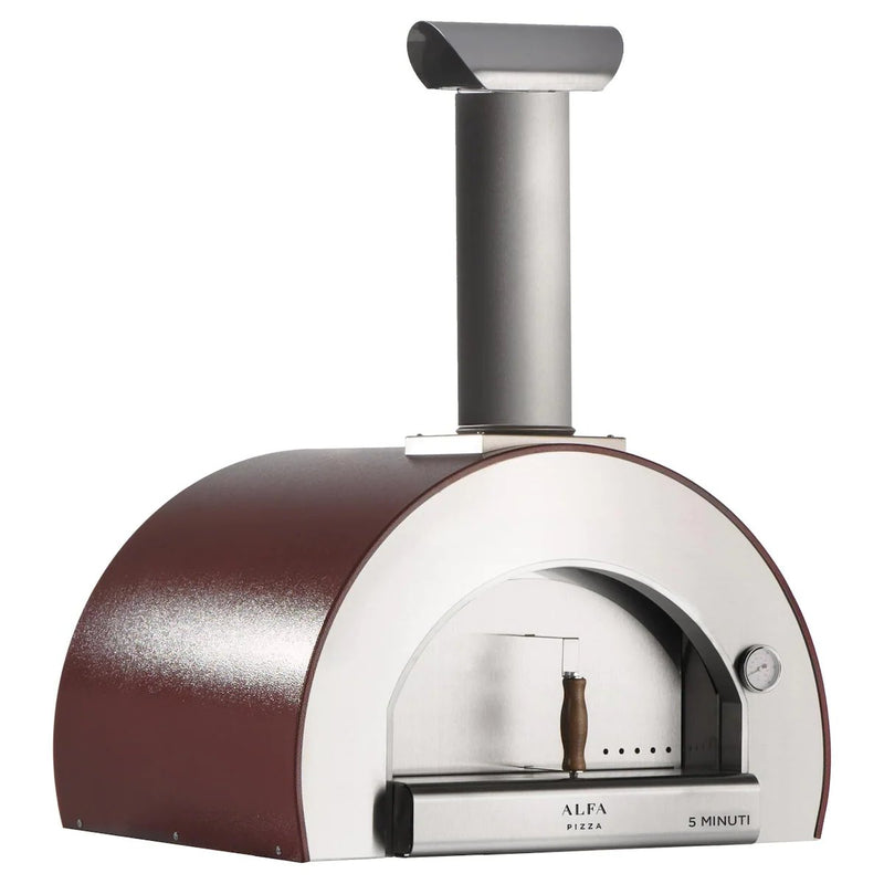 Load image into Gallery viewer, Alfa 5 Minuti 23-Inch Outdoor Countertop Wood-Fired Pizza Oven - Copper
