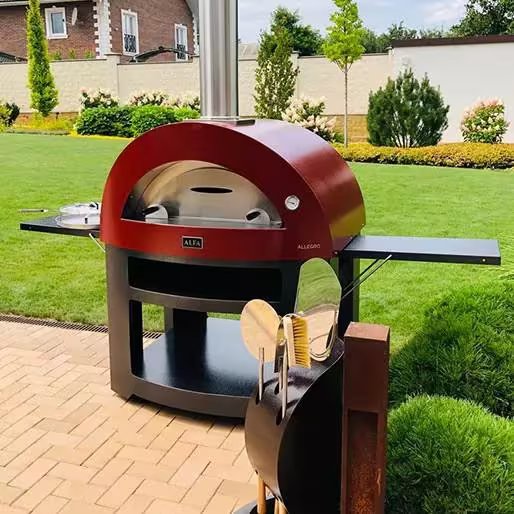 Load image into Gallery viewer, Alfa Moderno 5 Pizze Propane Pizza Oven W/ Natural Gas Conversion Kit and Oven Base
