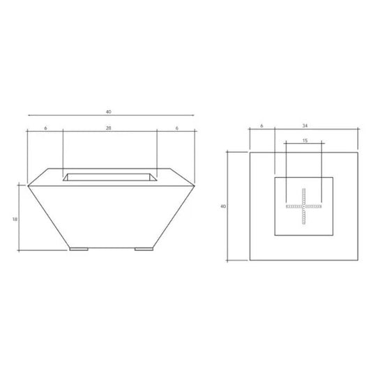 Prism Hardscapes Lombard Gas Fire Table