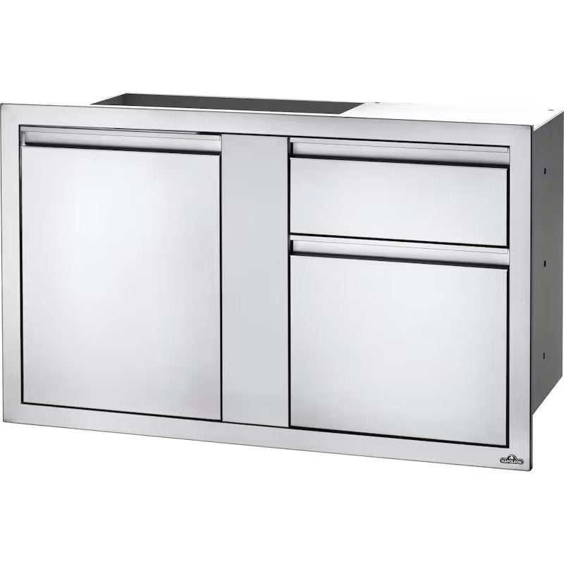 Load image into Gallery viewer, Napoleon 42-Inch Stainless Steel Large Single Door and Double Drawer - BI-4224-1D2DR
