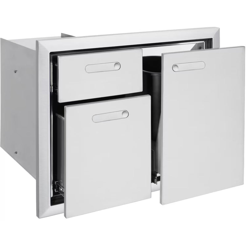 Load image into Gallery viewer, Lynx Ventana 30-Inch Trash Center And Double Drawers - LTA30-4
