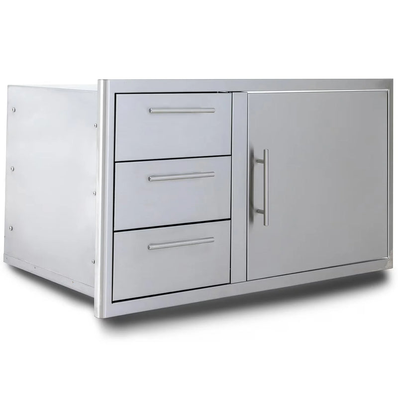 Load image into Gallery viewer, Blaze 39-Inch Stainless Steel Access Door &amp; Triple Drawer Combo - BLZ-DDC-R-39-LTSC
