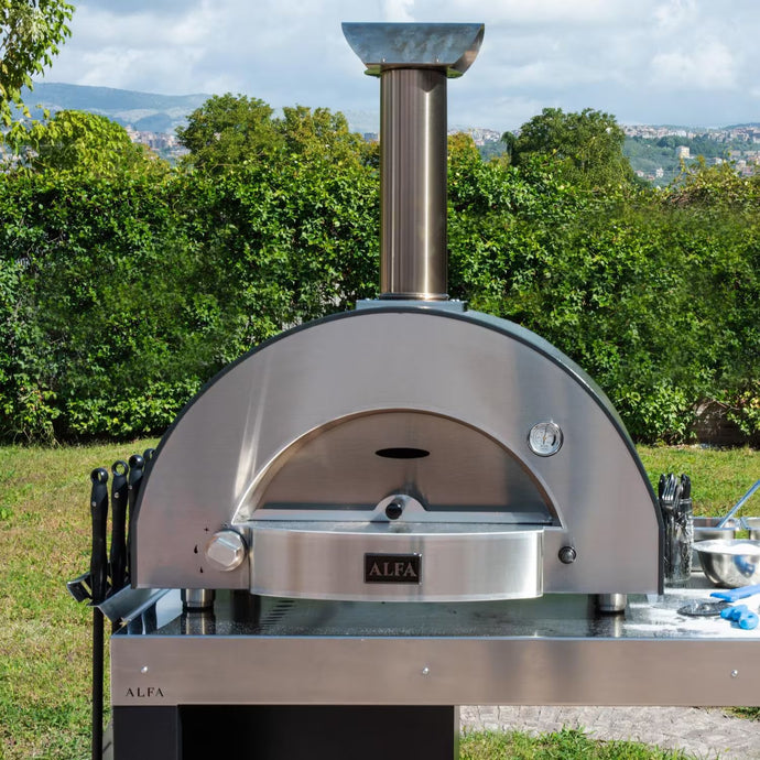 Alfa Classico 2 Pizze Propane Pizza Oven W/ Natural Gas Conversion Kit - Ardesia Grey