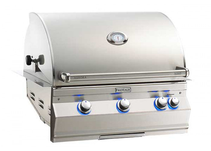 Load image into Gallery viewer, Fire Magic 30-inch Aurora A660i Built In Grill With Rotisserie
