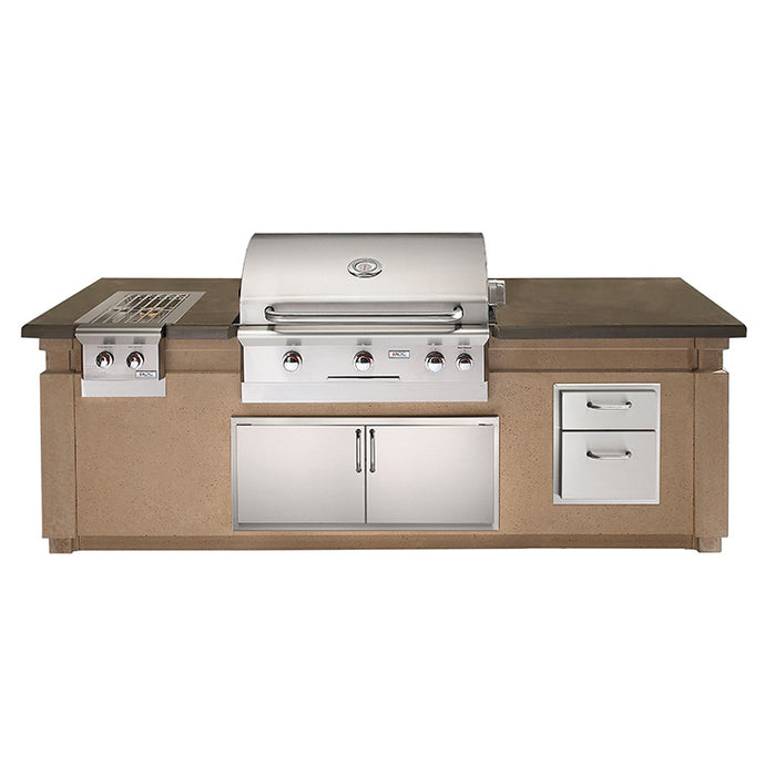 American Outdoor Grill 790 Pre Fabricated Island Bundle - Smoke Granite Counter Top