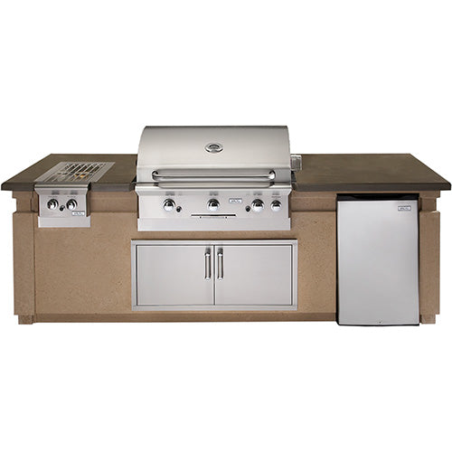 American Outdoor Grill 790 Pre Fabricated Island Bundle - Smoke Granite Counter Top