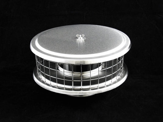 SINGLE WALL/SOLID-PACK REPLACEMENT CAP FOR METAL CHIMNEYS - 1" MESH