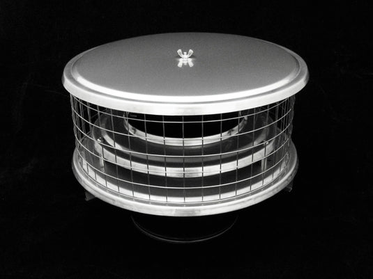 AIR INSULATED CAPS FOR METAL CHIMNEYS - 1" MESH