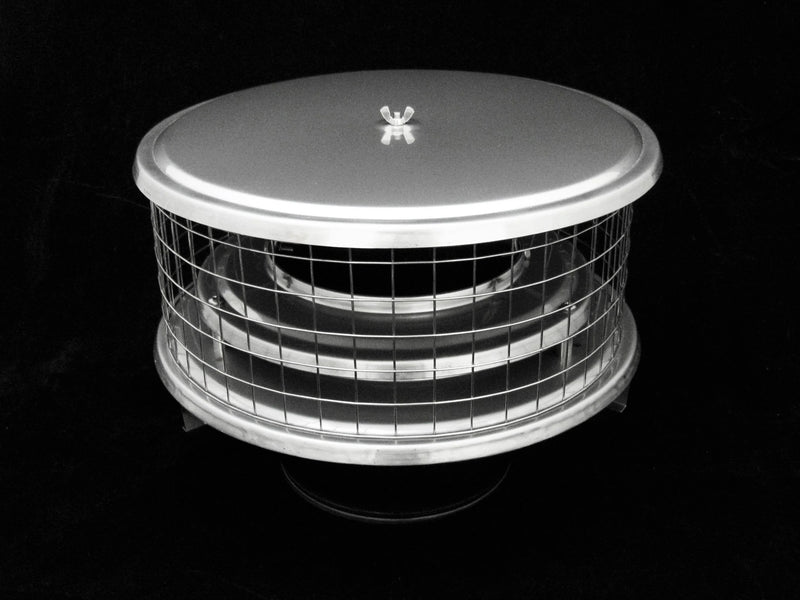 Load image into Gallery viewer, AIR INSULATED CAPS FOR METAL CHIMNEYS - 1&quot; MESH
