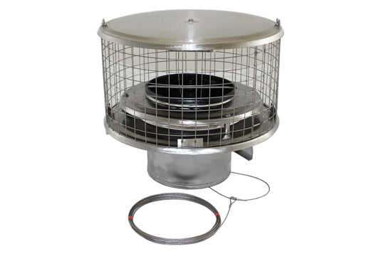 ROUND CAP DAMPER AIR INSULATED 1/2" MESH