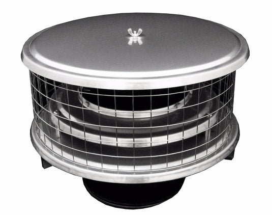 AIR INSULATED CAPS FOR METAL CHIMNEYS - 1" MESH