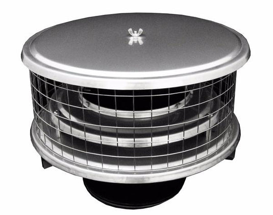 AIR INSULATED CAPS FOR METAL CHIMNEYS - CA 1/2" MESH