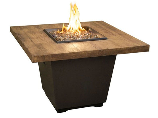 American Fyre Designs 36-Inch Reclaimed Wood Cosmopolitan Square Firetable