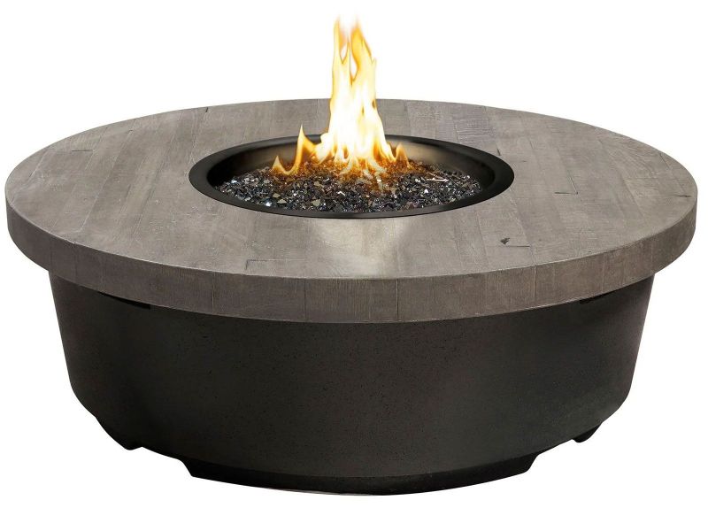 Load image into Gallery viewer, American Fyre Designs 47-Inch Reclaimed Wood Contempo Round Firetable
