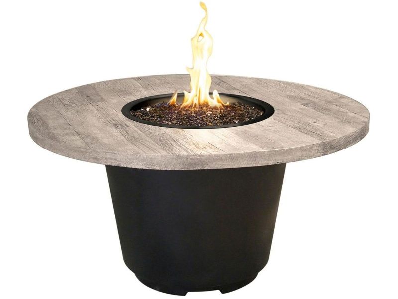 Load image into Gallery viewer, American Fyre Designs 48-Inch Reclaimed Wood Cosmopolitan Round Firetable
