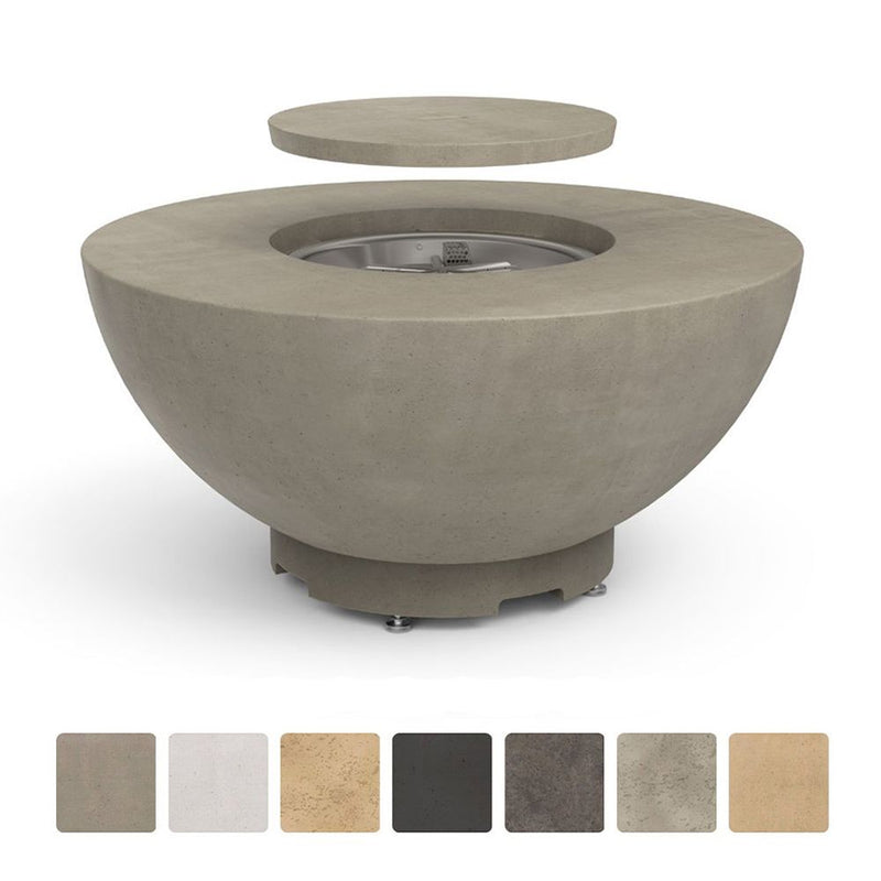 Load image into Gallery viewer, American Fyre Designs 48-Inch Round GFRC Chat Height Gas Fire Bowl
