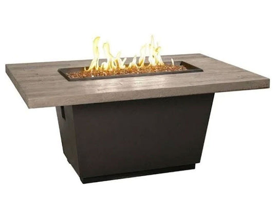 American Fyre Designs 54-Inch Reclaimed Wood Cosmopolitan Rectangle Firetable