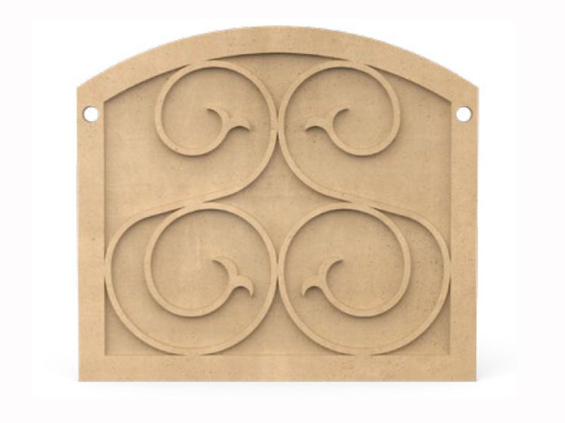 Load image into Gallery viewer, American Fyre Designs Arched GFRC Protector Plate 8200
