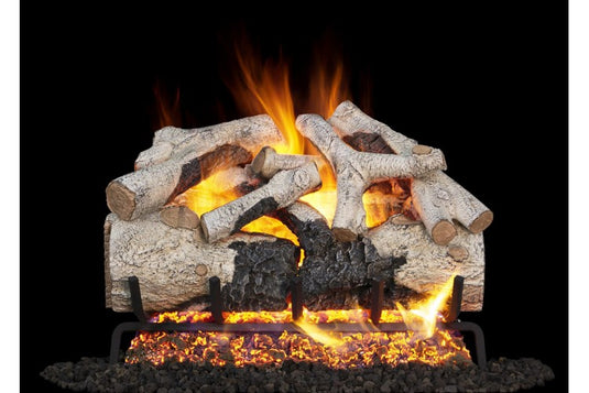 Real Fyre Charred Burnt Aspen Logs Compatible with G52 Burner