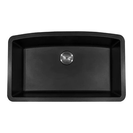 Load image into Gallery viewer, MSI Surfaces Black Quartz Single Bowl Sink 3219
