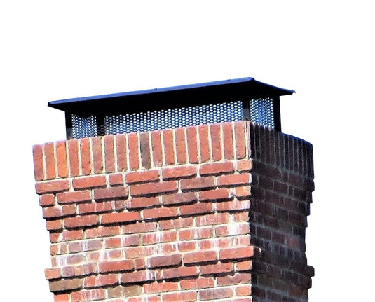 MULTI-FLUE CHIMNEY CAPS - BLACK POWDER COATED *REVERSIBLE* - 3/4" MESH