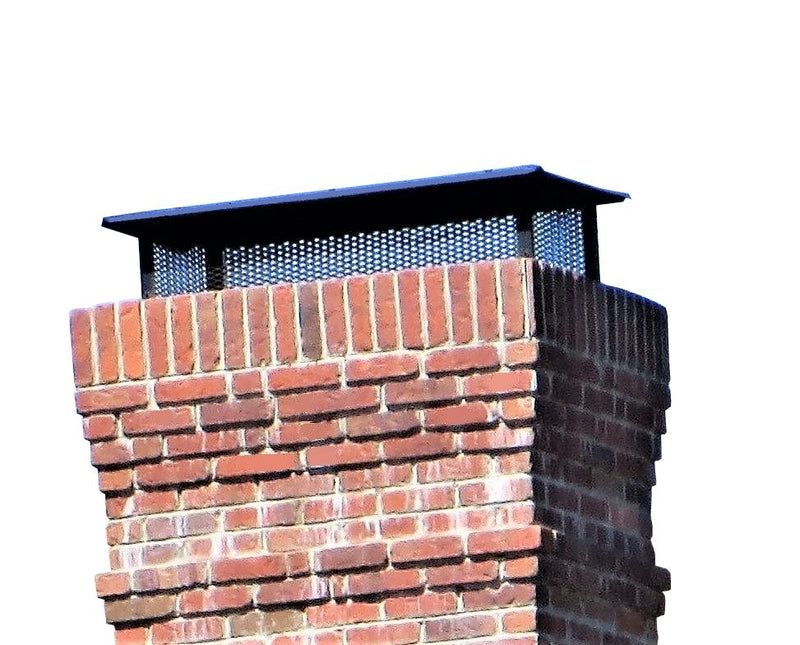 Load image into Gallery viewer, MULTI-FLUE CHIMNEY CAPS - BLACK POWDER COATED *REVERSIBLE* - 3/4&quot; MESH
