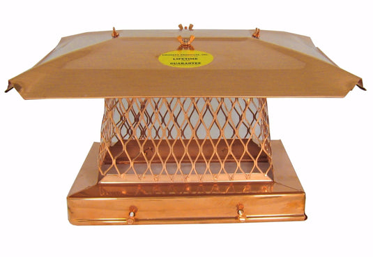 SOLID FRAME CHIMNEY CAP - COPPER - 3/4" MESH
