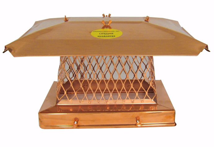 SOLID FRAME CHIMNEY CAP - COPPER - 3/4