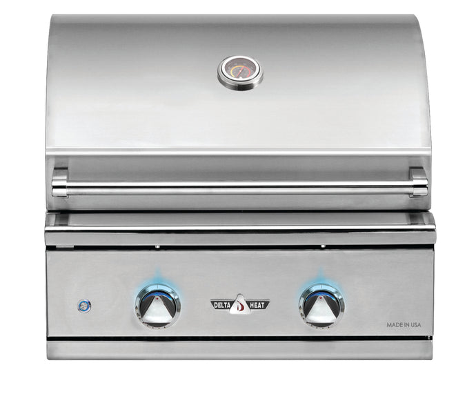 Delta Heat 26-Inch 2-Burner Built-In Gas Grill - DHBQ26G-DN/L