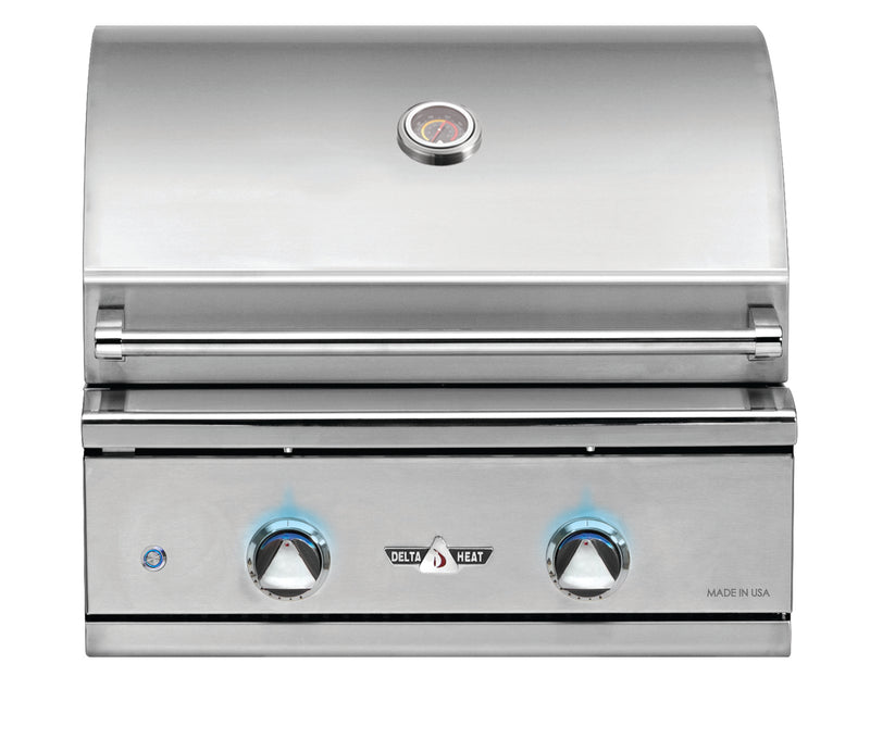 Load image into Gallery viewer, Delta Heat 26-Inch 2-Burner Built-In Gas Grill - DHBQ26G-DN/L
