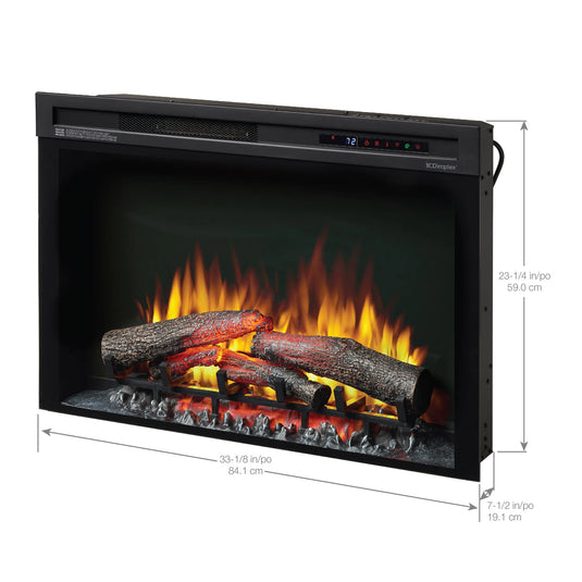 Dimplex Nova 33" Plug-In Electric Firebox - With Logs