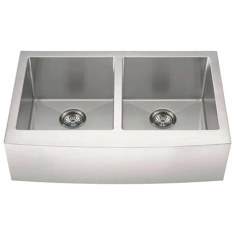 Load image into Gallery viewer, MSI Surfaces Double Bowl Farmhouse Apron Sink 50/50-3321
