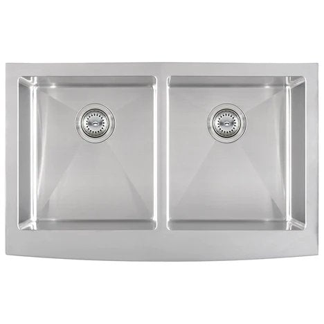 MSI Surfaces Double Bowl Farmhouse Apron Sink 50/50-3321