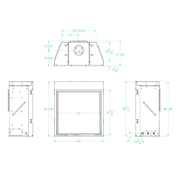 Load image into Gallery viewer, Empire Premium Tahoe Contemporary Direct Vent Fireplace 32&quot;
