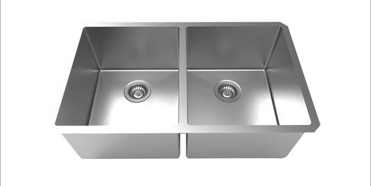 Elite Stone Double Square Sink Undermount, Round Corner - RR3219D