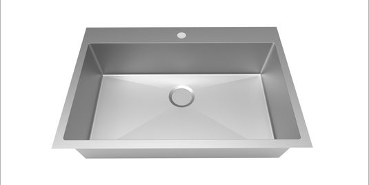 Elite Stone Round corners handmade topmount - RD3322S