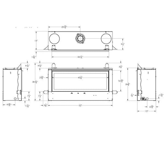 Empire Direct Vent Loft Fireplace - 36"