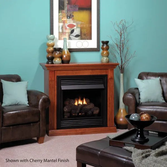 Empire Vail Vent-Free Deluxe Fireplace & Mantel - 26"