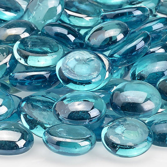 Aqua Blue Luster Fire Beads