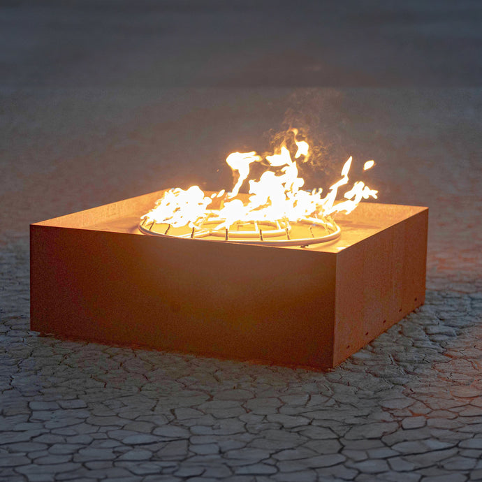 OUTDOOR PLUS FIRE SCULPTURES THE ATOMIC FIRE SCULPTURE Corten Steel