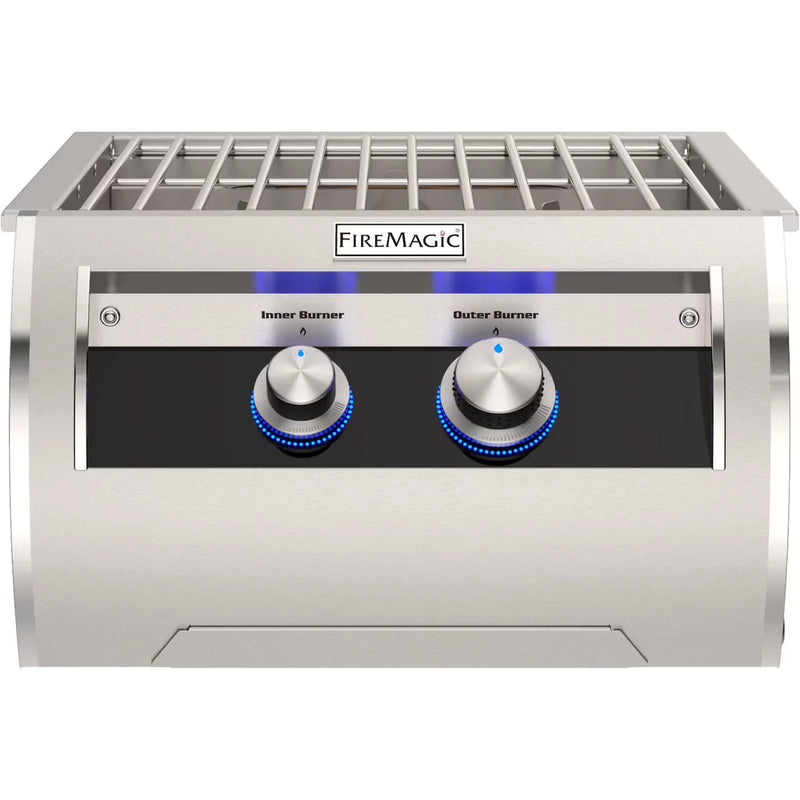 Load image into Gallery viewer, Fire Magic Echelon Diamond Built-In Power Burner W/ Porcelain Coated Cast Iron Grid
