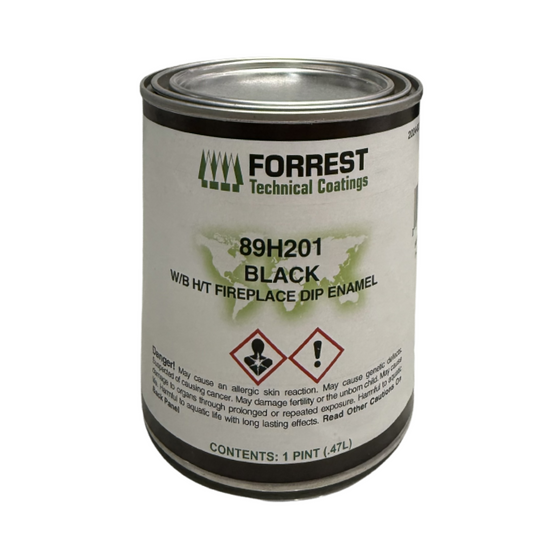 Forrest Technical Coatings Fireplace Dip Enamel Fire Brick Treatment Black Out