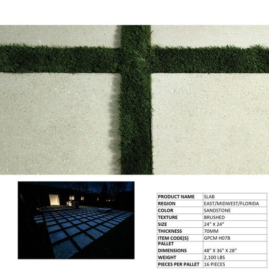 Glow Path Pavers 24×24 Slabs