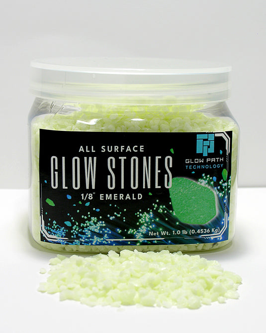 Glow Stones – Color – EMERALD – 1/8″ (2-4MM)