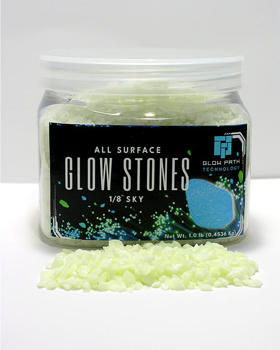 Glow Stones – Color – Sky  – 1/8″ (2-4MM)