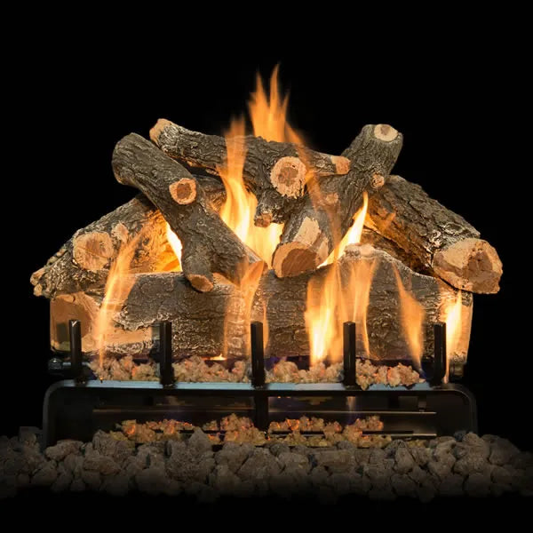 Grand Canyon AZ Weathered Oak See-Through Outdoor Gas Log Set - Size 36