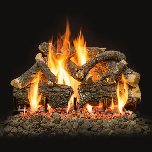 Grand Canyon Arizona Weathered Oak Charred Vented Gas Log Set - Size 18"