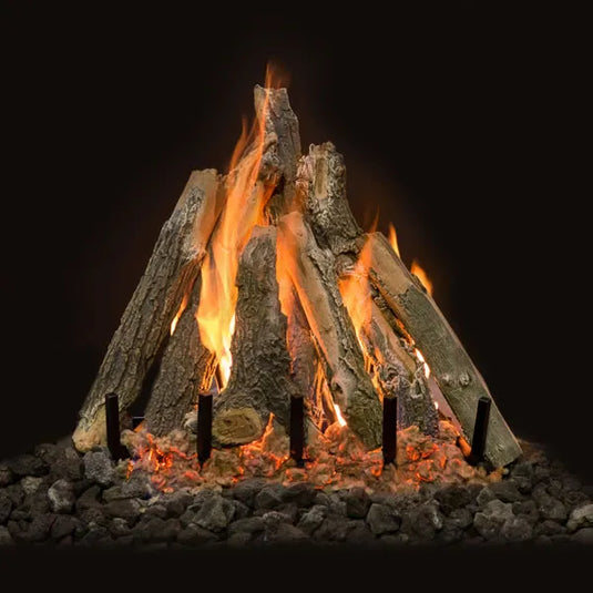 Grand Canyon Arizona Weathered Oak Kiva Vented Gas Log Set - Size 18"