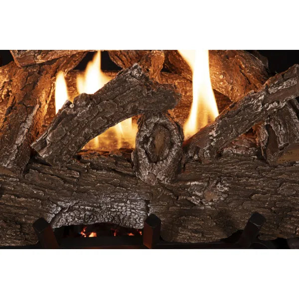 Load image into Gallery viewer, Grand Canyon Weathered Oak Single-Sided Ventless Gas Log Set - Size 18&quot;
